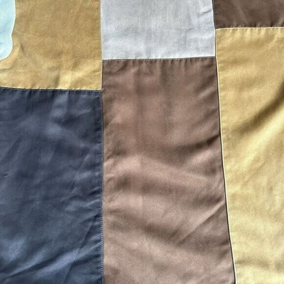 Godbody Sweater Mens X-Large Suede Patchwork Knit Baggy Pullover Y2K Street Wear - Picture 8 of 8